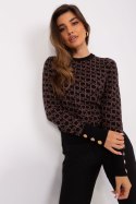 Sweter Damski Model AT-SW-2342.46P Black - AT AT Sweter Damski Model AT-SW-2342.46P Black - AT AT