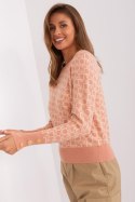 Sweter Damski Model AT-SW-2342.46P Dark Pink - AT AT Sweter Damski Model AT-SW-2342.46P Dark Pink - AT AT