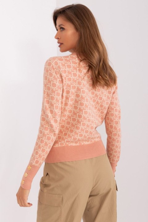 Sweter Damski Model AT-SW-2342.46P Dark Pink - AT AT Sweter Damski Model AT-SW-2342.46P Dark Pink - AT AT