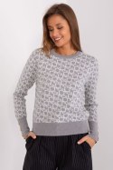 Sweter Damski Model AT-SW-2342.46P Grey - AT AT Sweter Damski Model AT-SW-2342.46P Grey - AT AT