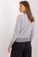 Sweter Damski Model AT-SW-2342.46P Grey - AT AT Sweter Damski Model AT-SW-2342.46P Grey - AT AT