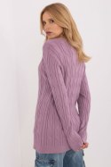 Sweter Damski Model AT-SW-2343.88 Violet - AT AT Sweter Damski Model AT-SW-2343.88 Violet - AT AT