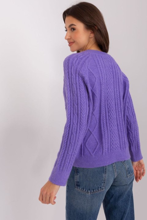 Sweter Damski Model AT-SW-2346-2.99P Violet - AT AT Sweter Damski Model AT-SW-2346-2.99P Violet - AT AT