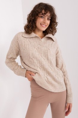 Sweter Damski Model AT-SW-2349-2.27 Beige - AT AT