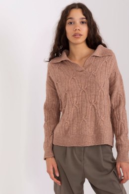 Sweter Damski Model AT-SW-2349-2.96 Brown - AT AT