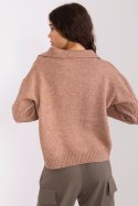 Sweter Damski Model AT-SW-2349-2.96 Brown - AT AT Sweter Damski Model AT-SW-2349-2.96 Brown - AT AT