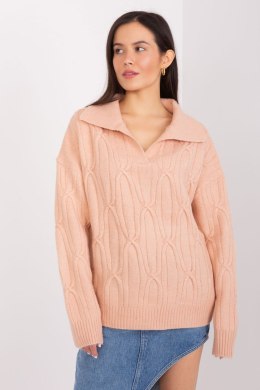 Sweter Damski Model AT-SW-2349-2.96 Brzoskwinia - AT AT