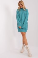 Sweter Damski Model AT-SW-2367-1.35P Turkus - AT AT Sweter Damski Model AT-SW-2367-1.35P Turkus - AT AT