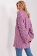 Sweter Damski Model AT-SW-2367-2.64P Violet - AT AT Sweter Damski Model AT-SW-2367-2.64P Violet - AT AT
