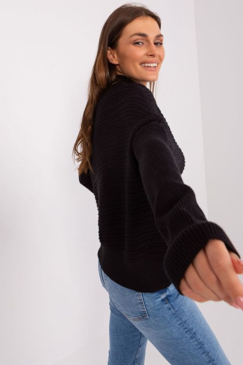 Sweter Damski Model AT-SW-2368.36X Black - AT AT Sweter Damski Model AT-SW-2368.36X Black - AT AT