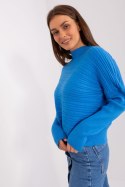 Sweter Damski Model AT-SW-2368.36X Blue - AT AT Sweter Damski Model AT-SW-2368.36X Blue - AT AT