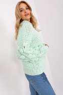 Sweter Damski Model AT-SW-2382.97P Mint - AT AT Sweter Damski Model AT-SW-2382.97P Mint - AT AT