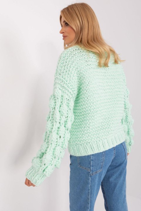 Sweter Damski Model AT-SW-2382.97P Mint - AT AT Sweter Damski Model AT-SW-2382.97P Mint - AT AT