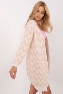 Sweter Kardigan Model AT-SW-2340-A.00 Beige - AT AT Sweter Kardigan Model AT-SW-2340-A.00 Beige - AT AT