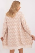 Sweter Kardigan Model AT-SW-2340-A.00 Beige - AT AT Sweter Kardigan Model AT-SW-2340-A.00 Beige - AT AT