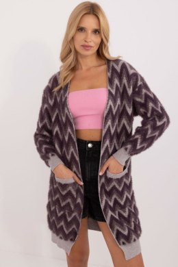 Sweter Kardigan Model AT-SW-2340-A.00 Dark Violet - AT AT
