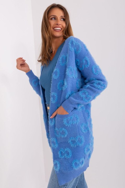 Sweter Kardigan Model AT-SW-234502.38X Blue - AT AT Sweter Kardigan Model AT-SW-234502.38X Blue - AT AT