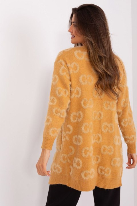 Sweter Kardigan Model AT-SW-234502.38X Camel - AT AT Sweter Kardigan Model AT-SW-234502.38X Camel - AT AT