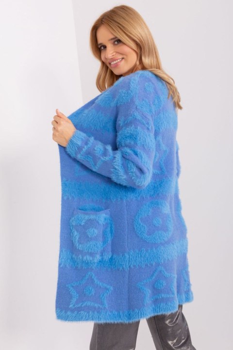 Sweter Kardigan Model AT-SW-234503.00P Blue - AT AT Sweter Kardigan Model AT-SW-234503.00P Blue - AT AT