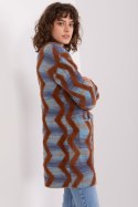 Sweter Kardigan Model AT-SW-234701.34 Dark Blue - AT AT Sweter Kardigan Model AT-SW-234701.34 Dark Blue - AT AT