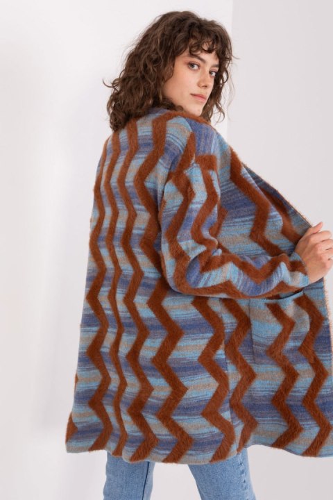 Sweter Kardigan Model AT-SW-234701.34 Dark Blue - AT AT Sweter Kardigan Model AT-SW-234701.34 Dark Blue - AT AT