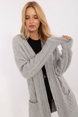 Sweter Kardigan Model AT-SW-2366.61 Grey - AT AT