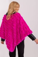 Sweter Ponczo Model AT-PN-2347.16 Fuksja - AT AT Sweter Ponczo Model AT-PN-2347.16 Fuksja - AT AT