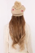Czapka Model AT-CZ-CHA1133.17X Beige - AT AT Czapka Model AT-CZ-CHA1133.17X Beige - AT AT