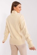 Golf Damski Model AT-SW-23401.97P Light Beige - AT AT Golf Damski Model AT-SW-23401.97P Light Beige - AT AT