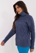Golf Damski Model AT-SW-23445.00 Dark Blue - AT AT Golf Damski Model AT-SW-23445.00 Dark Blue - AT AT