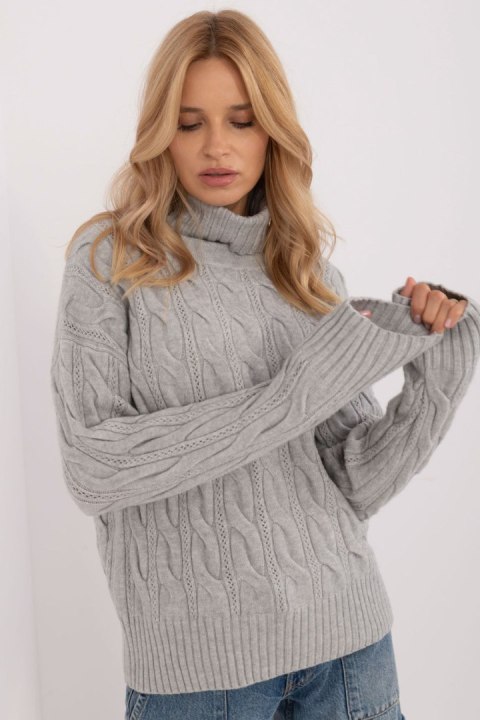 Golf Damski Model AT-SW-23445.00 Grey - AT AT Golf Damski Model AT-SW-23445.00 Grey - AT AT