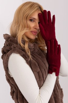 Rękawiczki Model AT-RK-239506.98 Bordo - AT AT
