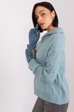 Rękawiczki Model AT-RK-239507.94P Grey/Blue - AT AT