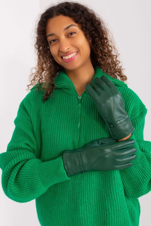 Rękawiczki Model AT-RK-239802.28 Dark Green - AT AT Rękawiczki Model AT-RK-239802.28 Dark Green - AT AT