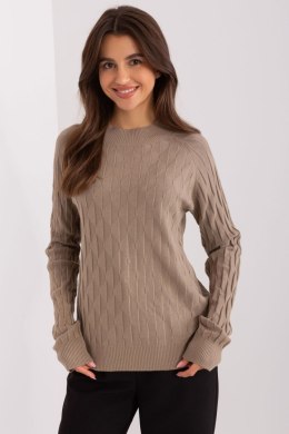 Sweter Damski Model AT-SW-2326.37X Dark Beige - AT AT