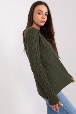 Sweter Damski Model AT-SW-2326.37X Khaki - AT AT