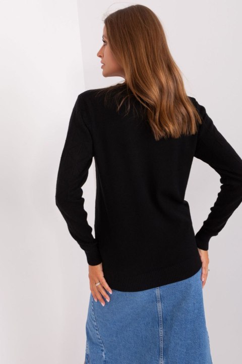 Sweter Damski Model AT-SW-232901.25X Black - AT AT Sweter Damski Model AT-SW-232901.25X Black - AT AT