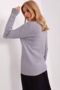 Sweter Damski Model AT-SW-232901.25X Grey - AT AT Sweter Damski Model AT-SW-232901.25X Grey - AT AT