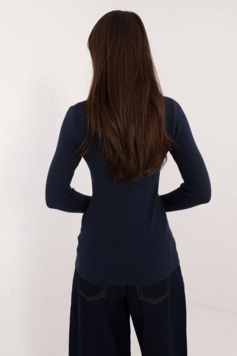 Sweter Damski Model AT-SW-2332-2.65 Navy - AT AT Sweter Damski Model AT-SW-2332-2.65 Navy - AT AT