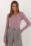 Sweter Damski Model AT-SW-2332-2.65 Violet - AT AT Sweter Damski Model AT-SW-2332-2.65 Violet - AT AT