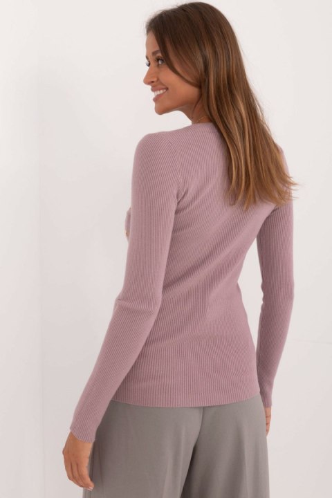 Sweter Damski Model AT-SW-2332-2.65 Violet - AT AT Sweter Damski Model AT-SW-2332-2.65 Violet - AT AT