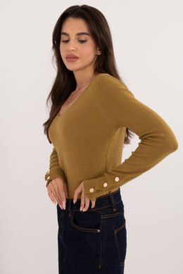 Sweter Damski Model AT-SW-2334.91 Oliwka - AT AT