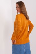 Sweter Damski Model AT-SW-2338.14P Light Orange - AT AT Sweter Damski Model AT-SW-2338.14P Light Orange - AT AT