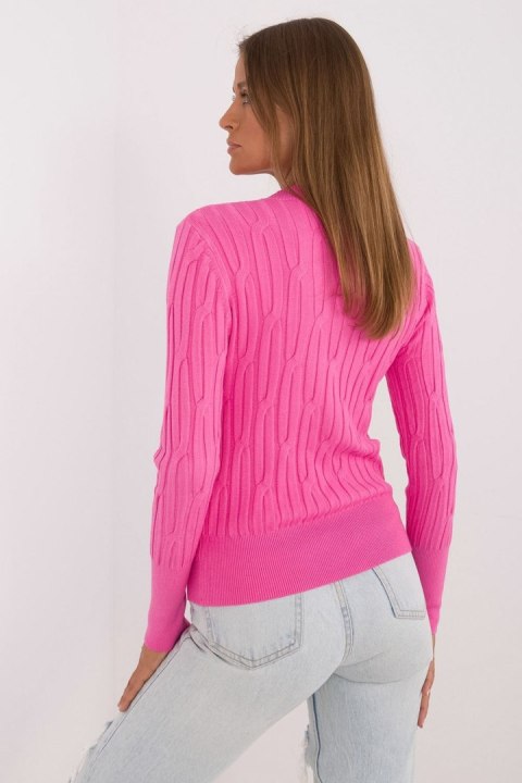 Sweter Damski Model AT-SW-2338-2.00 pink - AT AT Sweter Damski Model AT-SW-2338-2.00 pink - AT AT