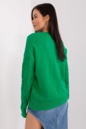 Sweter Damski Model AT-SW-2340.22 Green - AT AT Sweter Damski Model AT-SW-2340.22 Green - AT AT