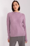 Sweter Damski Model AT-SW-2340.43 Violet - AT AT Sweter Damski Model AT-SW-2340.43 Violet - AT AT