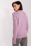 Sweter Damski Model AT-SW-2340.43 Violet - AT AT Sweter Damski Model AT-SW-2340.43 Violet - AT AT