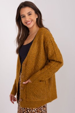 Sweter Damski Model AT-SW-2358.31 Dark Yellow - AT AT