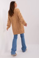 Sweter Damski Model AT-SW-2367-1.35P Camel - AT AT Sweter Damski Model AT-SW-2367-1.35P Camel - AT AT