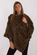 Sweter Ponczo Model AT-PN-2347.88 Dark Brown - AT AT Sweter Ponczo Model AT-PN-2347.88 Dark Brown - AT AT
